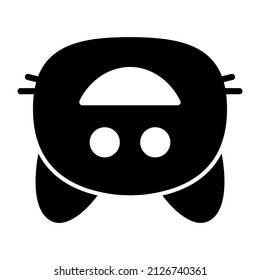 Cat Upside Down Glyph Icon Design