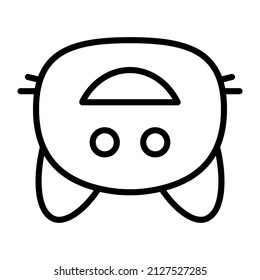 cat upside down Line Black Icon Design