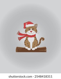 Cat Valentine's Day illustrator Vector
