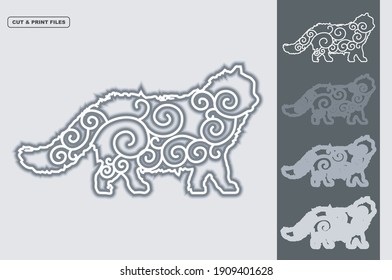 Gato Vector 3D Capa Eps 10