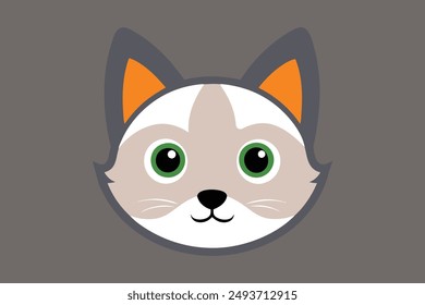 A cat vector art black with silhouette