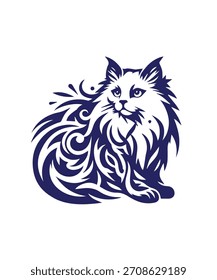 Cat Vector Art Design Illustration
