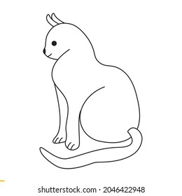 Cat Vector Art Graphics Template For Business And Company