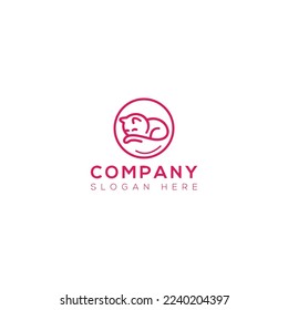 cat  vector art logo design