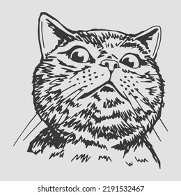 Chat-Vektorkunst-T-Shirt-Design