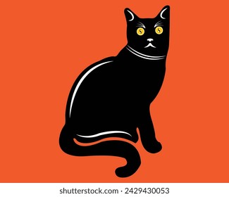 cat vector art t shirt design 
