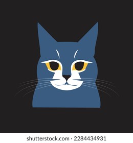 a cat vector artwork,a beautifull cat art of illustration