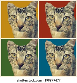 Cat vector background