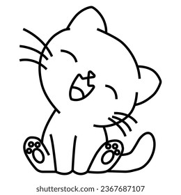 Cat vector breeds cute pet animal  illustration.  vector cats design


