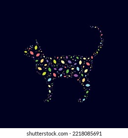 cat vector design colors pet