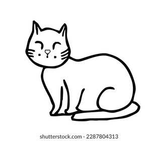 Cat vector design as eps file 