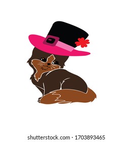 Logo für die Vektorillustration von Katzen