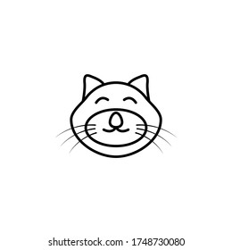 ilustración de diseño de vector de gato
