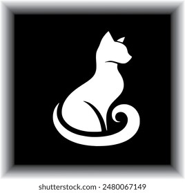 Vector De Gato Dxf Png Jpg Pantalla Láser Diseño Cortar Archivo Sublimación