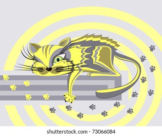 Cat. Vector fantasy illustration
