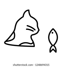Cat vector icon