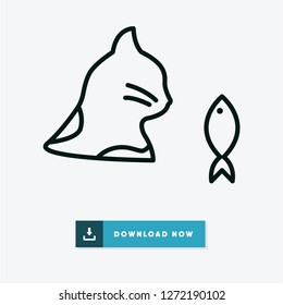 Cat vector icon