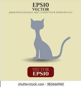 Cat vector icon