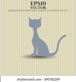 Cat vector icon