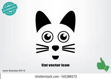 Cat vector icon.