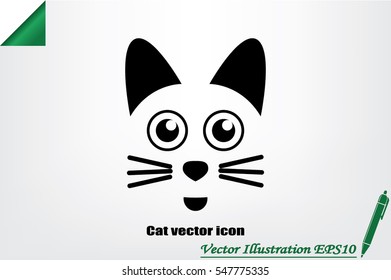 Cat vector icon.