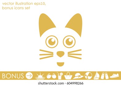 Cat vector icon
