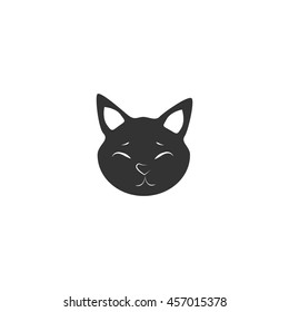 Cat vector icon and animal illustration