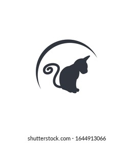 cat vector icon illustration design template