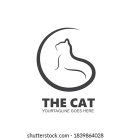 cat vector icon illustration design template