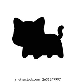 gato gatinho calico animal de estimação personagem doodle silhueta