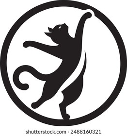 Cat vector icon logo design art