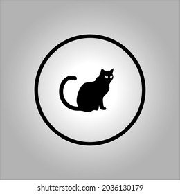 cat vector icon logo Halloween. Halloween icon set,symbol and vector,Can be used for web, print and mobile
