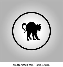 cat vector icon logo Halloween. Halloween icon set,symbol and vector,Can be used for web, print and mobile
