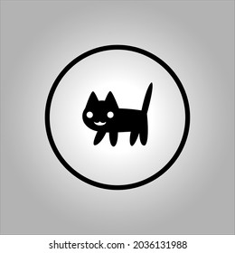 cat vector icon logo Halloween. Halloween icon set,symbol and vector,Can be used for web, print and mobile