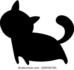 Cat vector icon. Cat silhouette symbol. Linear style sign for mobile concept and web design. House animals symbol logo illustration. vector