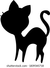 Cat vector icon. Cat silhouette symbol. Linear style sign for mobile concept and web design. House animals symbol logo illustration. vector