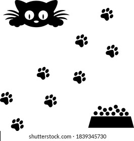 Cat vector icon. Cat silhouette symbol. Linear style sign for mobile concept and web design. House animals symbol logo illustration. vector