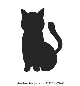 Cat vector icon. Cat silhouette symbol. Linear style sign for mobile concept and web design. House animals symbol logo illustration. vector graphics - Vector. EPS