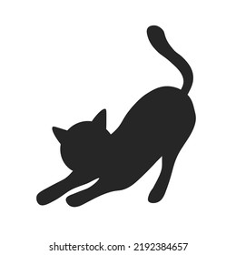 Cat vector icon. Cat silhouette symbol. Linear style sign for mobile concept and web design. House animals symbol logo illustration. vector graphics - Vector. EPS