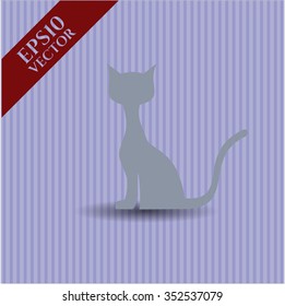 Cat vector icon or symbol