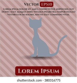 Vektorsymbol oder Symbol der Katze