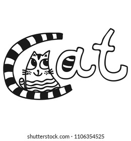 Cat. Vector illustration