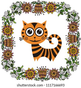 Cat. Vector illustration