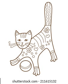 cat (vector illustration)