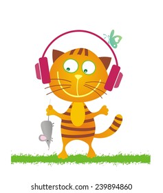 Cat. Vector illustration. 