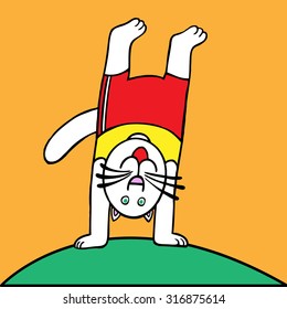 Cat. Vector illustration.