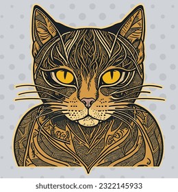 Cat vector illustration character design