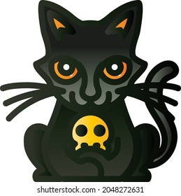Cat vector illustration design flat