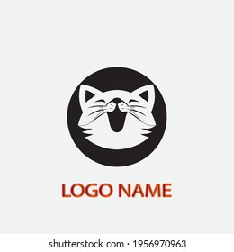 cat vector illustration design icon logo template