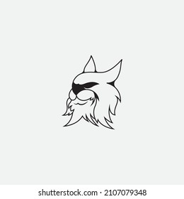 cat vector illustration design icon logo template